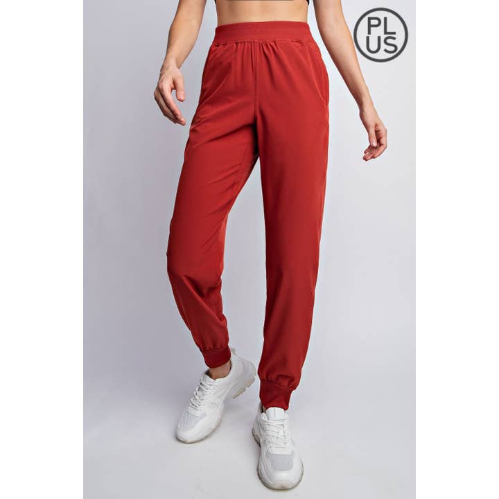 Rae Mode - Wholesale Athletic Sweatpants/Joggers - Women's - PLUS SIZE OXFORD ST WOVEN DANCE STUDIO MID RISE JOGGER PANTS