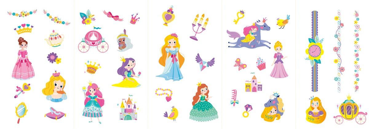 DAM - Wholesale Temporary Tattoo - Kids - Avenir - Nail Stickers And Tattoos PRINCESS2