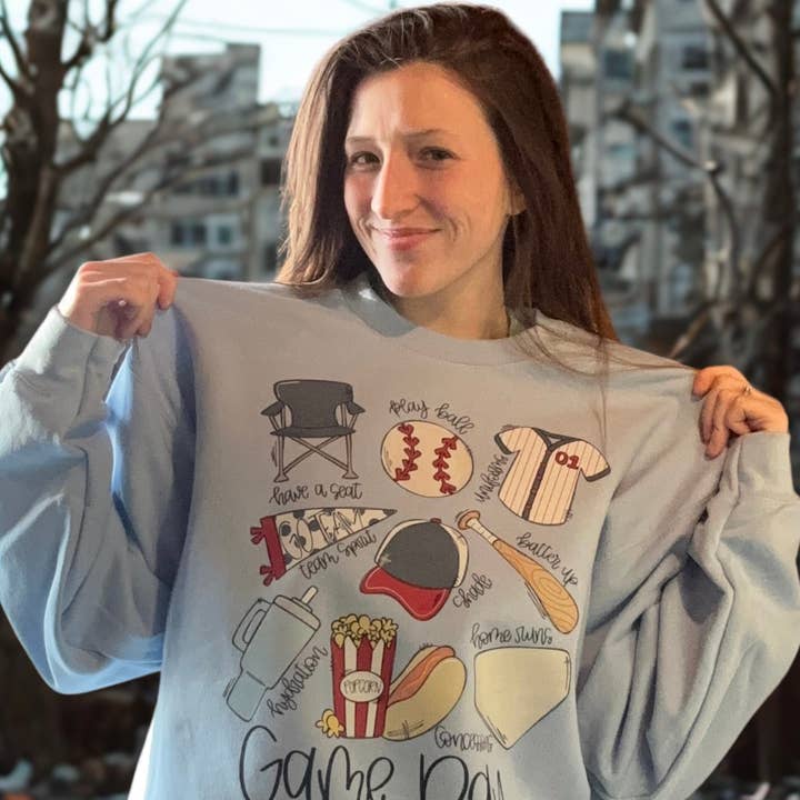 Gameday {baseball} Crewneck for wholesale by Gaetz Workshop
