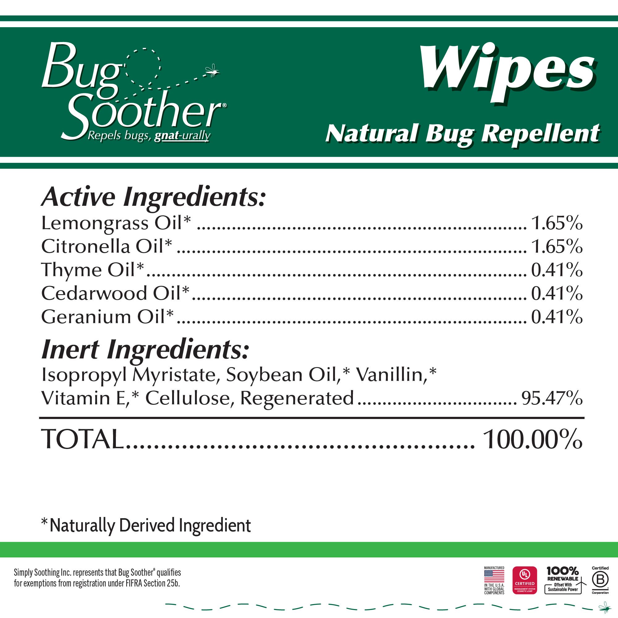 Eco Lips & Bug Soother - Wholesale Insect Repellent - Bug Soother Mosquito Repellent Wipes 15-count4