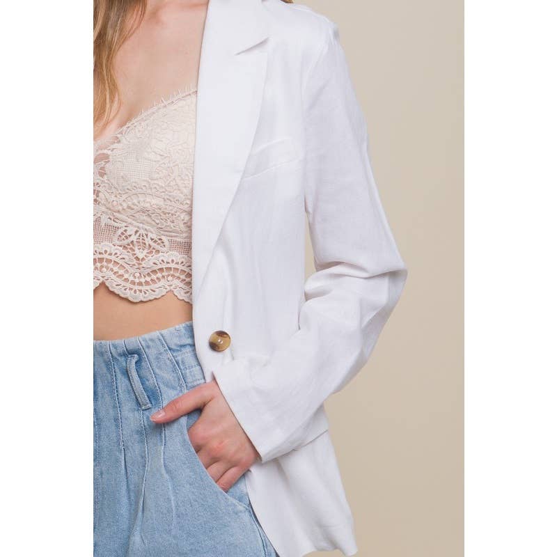 Paperdoll - Wholesale Blazer - Women's - Linen Classic Look Fine Blazer9