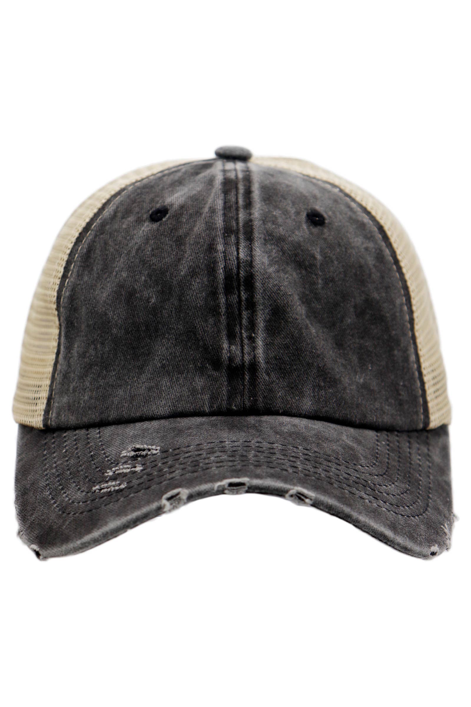 Cap Zone - Vente Casquette de camionneur – unisexe - Casquette de camionneur non structurée teinte en vêtement délavé bicolore1