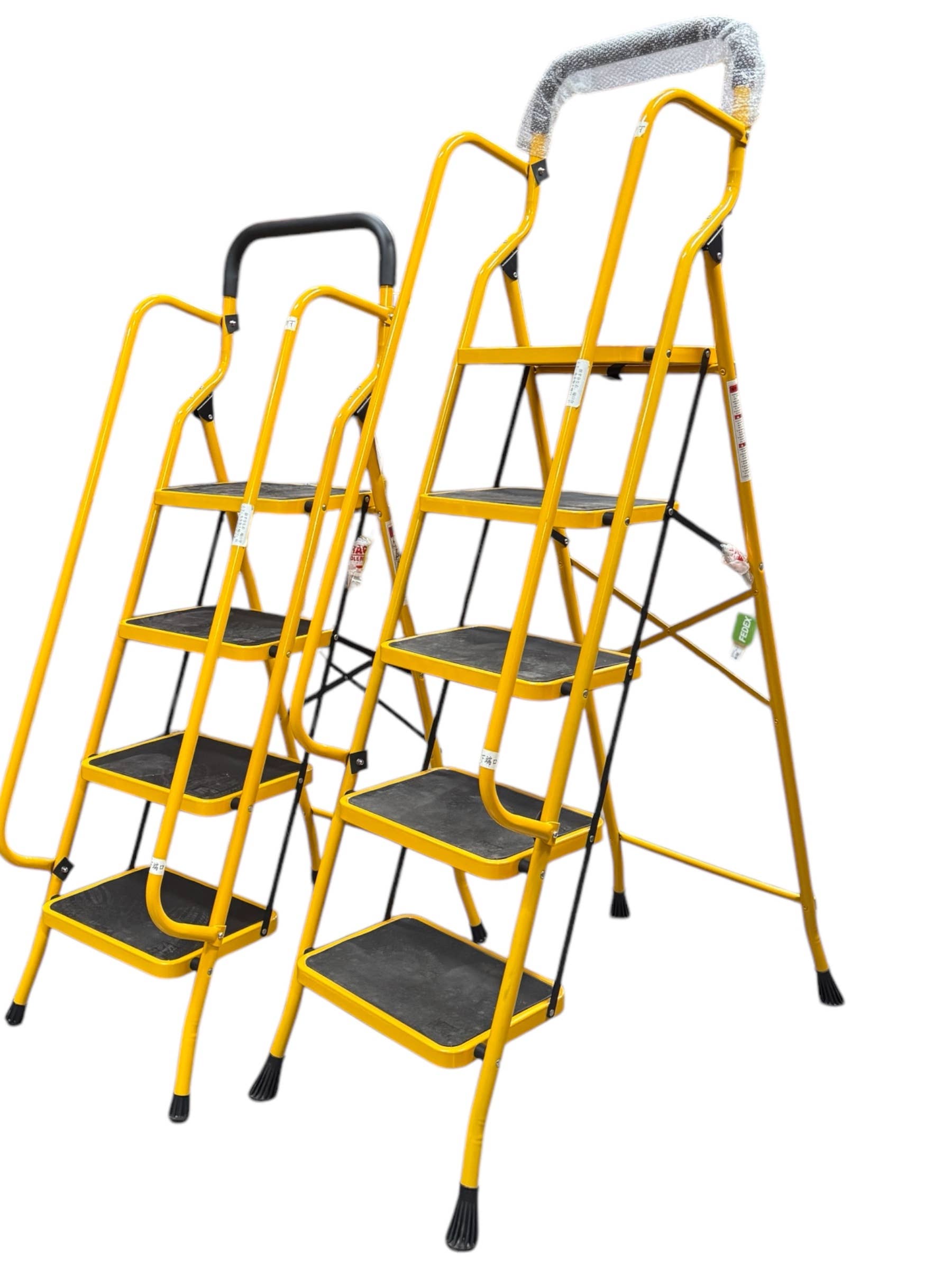 Angel Isabella - Vente Étagère flottante - Échelle en acier de qualité essentielle avec mains courantes longues et étendues0