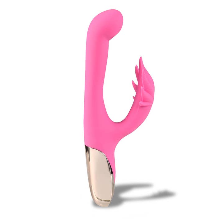 Maui Dula Motors 15-Function Hemp Leaf Vibrator Pink for wholesale by Maia Toys