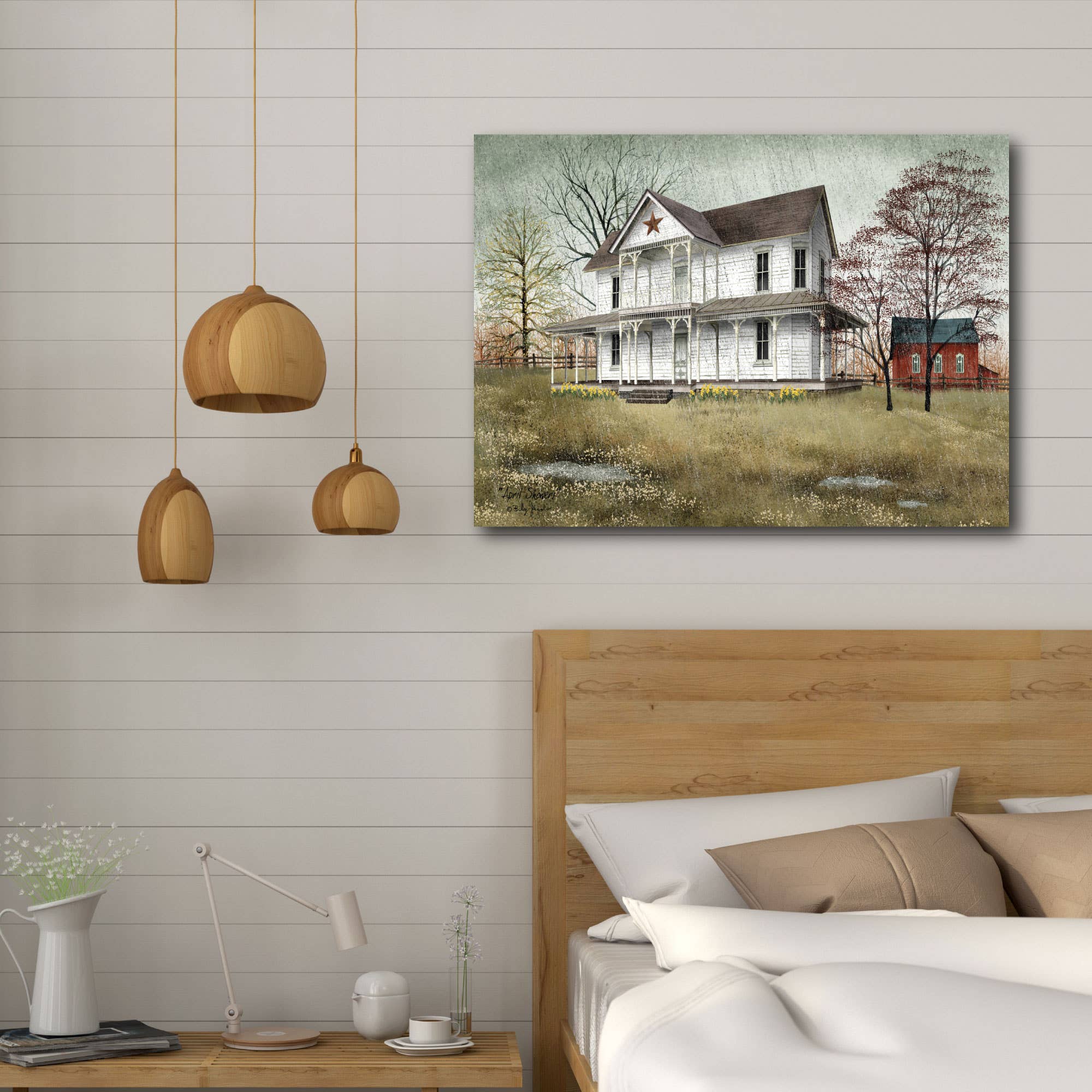 Courtside Market – Engroshandel Kunsttryk – April Brusere Galleri - Indpakket lærred Vægkunst1