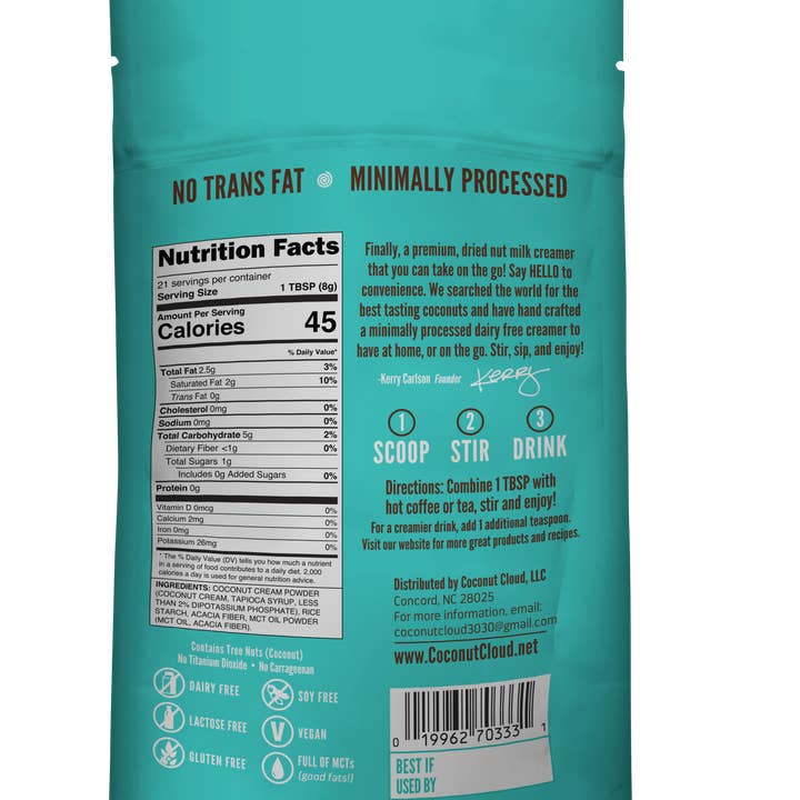 Coconut Cloud - Wholesale Creamer - Original coconut milk creamer, non dairy, vegan1