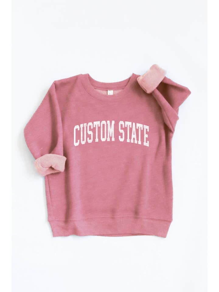 OAT COLLECTIVE - Wholesale Sweatshirt - Kids - CUSTOM STATE Toddler Unisex Graphic Sweatshirt3