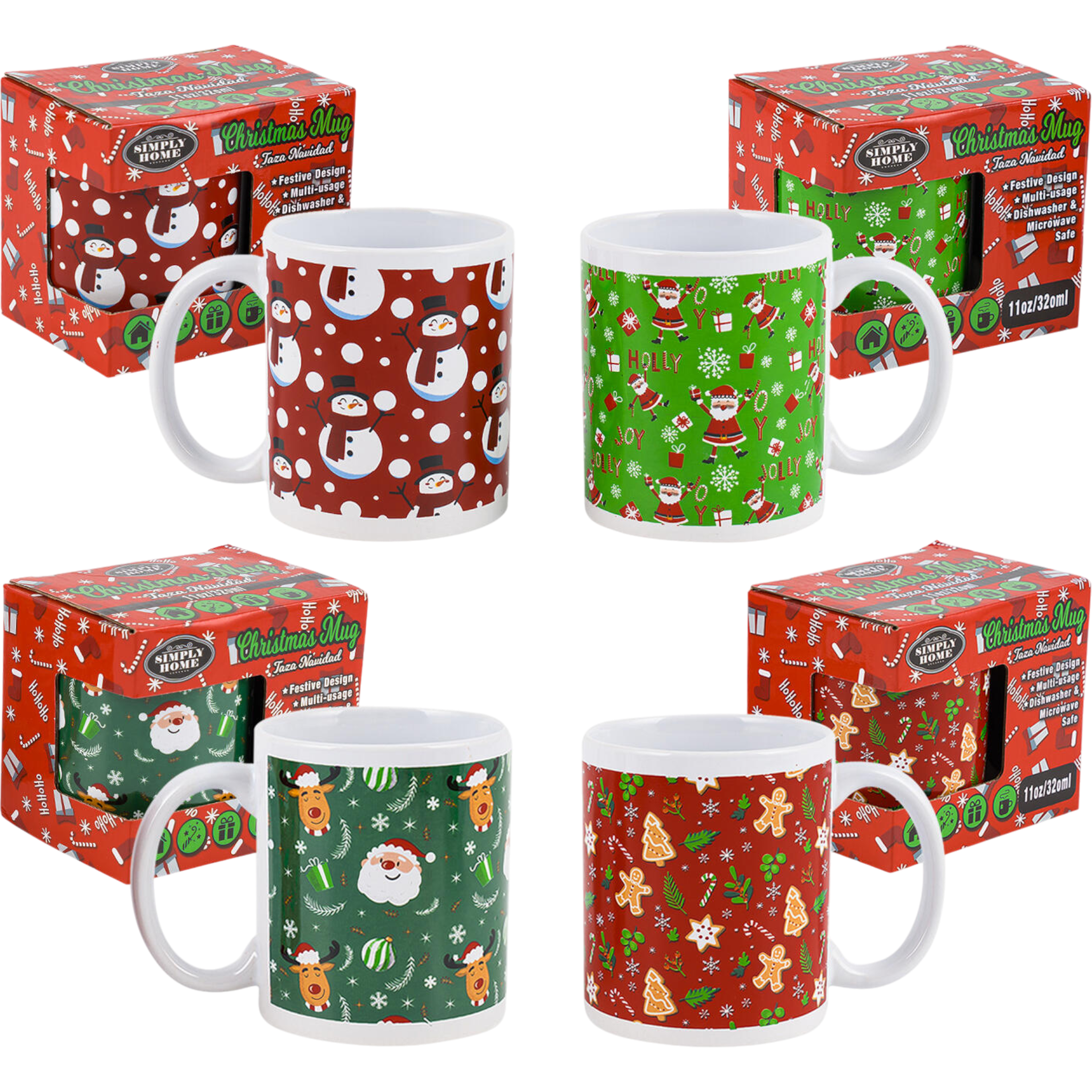 Cow Crack Wholesale - Vente Tasse à café - Mug de Noël Simply Home 11 oz2