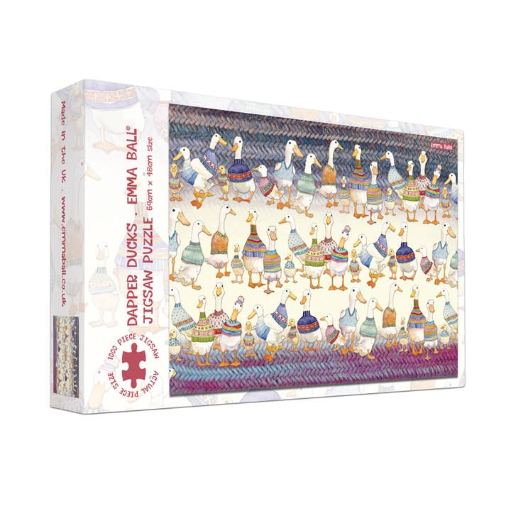 Dapper Ducks 1000 Piece Boxed Jigsaw for wholesale by Emma Ball Ltd