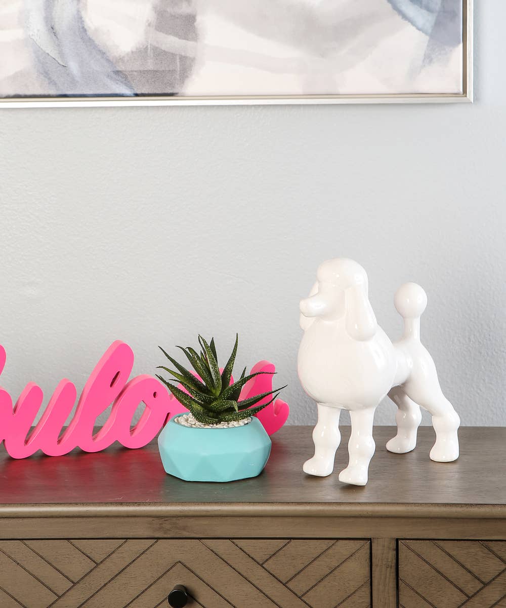 NAYOTHECORGI - Wholesale Decorative Figurine - Standing Poodle Ceramic Statue11