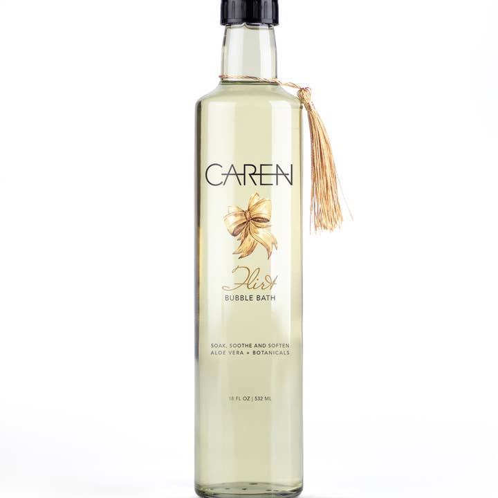 FLIRT Bubble Bath 18 oz Glass Bottle for wholesale by Caren Products