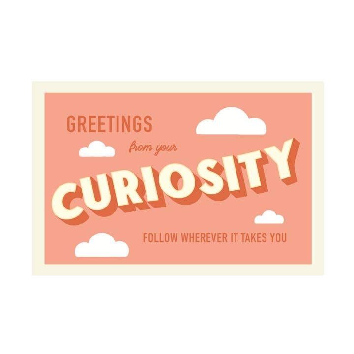 Curiosity Postcard for wholesale by Yours Truly, Mary Anne