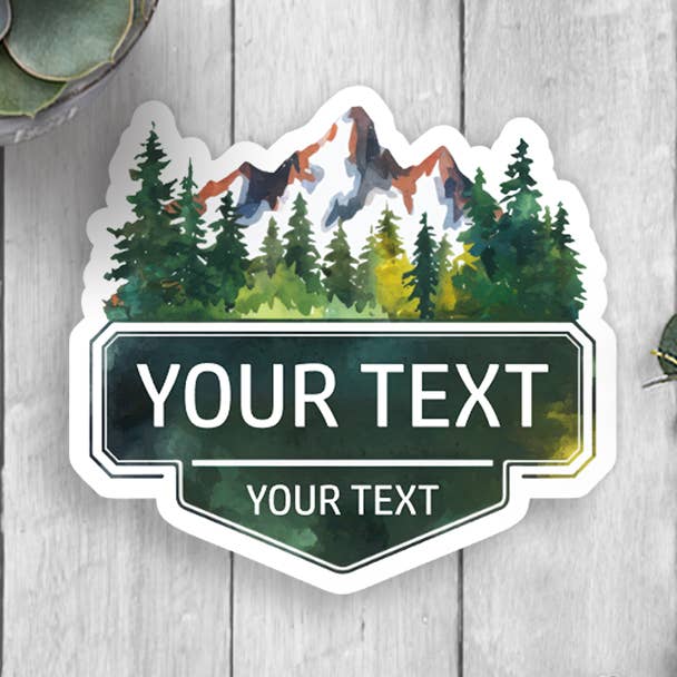 Autocollant en vinyle de l'État du parc d'État de Custom City Lake pour la vente par Expression Design Co