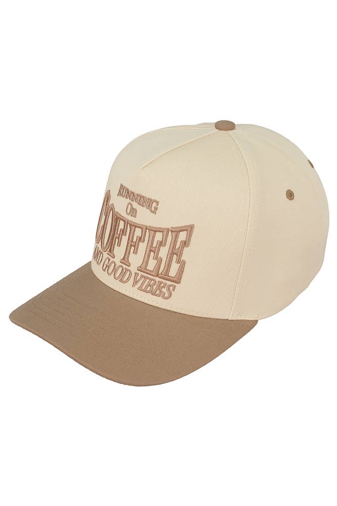 Hana - Wholesale Trucker Hat - Women's - C.C RUNNING ON COFFEE AND GOOD VIBES Trucker Cap2
