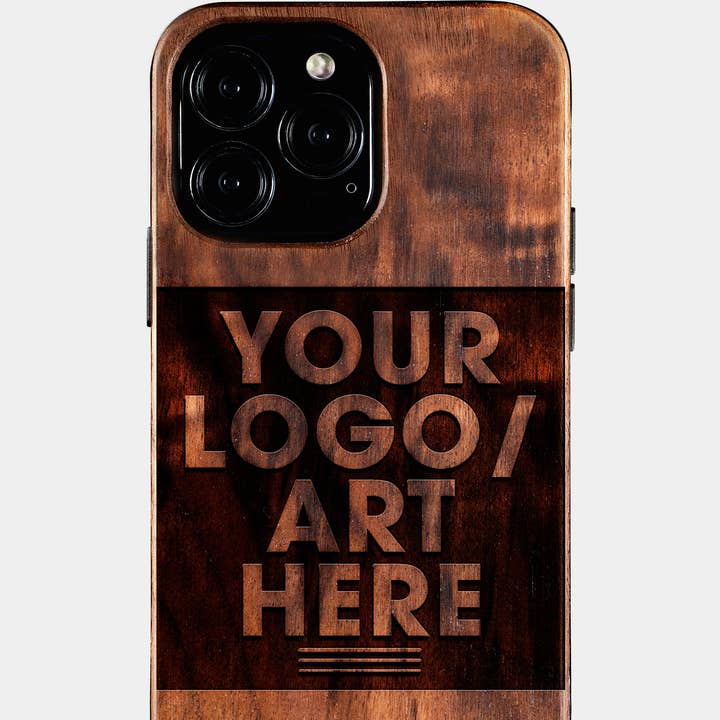 Custodia personalizzata per iPhone 16 Pro Max - Cover in legno intagliato su misura con MagSafe per iPhone 16 Pro Max per la vendita all'ingrosso da parte di Engraved In Nature