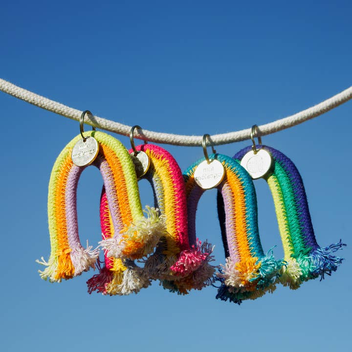 Keyring - Rainbow (various) for wholesale by Mia Mélange