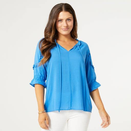 COCO + CARMEN - Wholesale Blouse - Women's - Alice V-Neck Ruffle Sleeve Top7