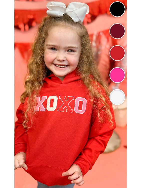 Sugar Stitch - Wholesale Hoodie - Kids - Soft Chenille XOXO Youth Hoodie