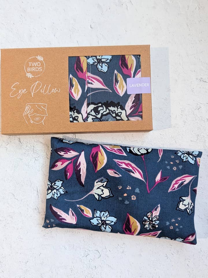 Weighted Aromatherapy Eye Pillow - Dark Botanical for wholesale by Two Birds Eco Shop