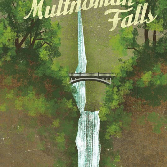Multnomah Falls Postales para venta al por mayor de Robot Candy
