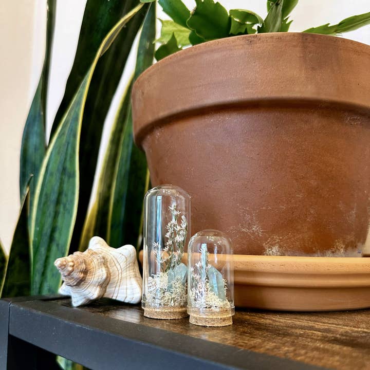 CA Studios - Wholesale Terrarium - Saltwater Breeze Mini Terrarium Crystal Beach Desk Decor1