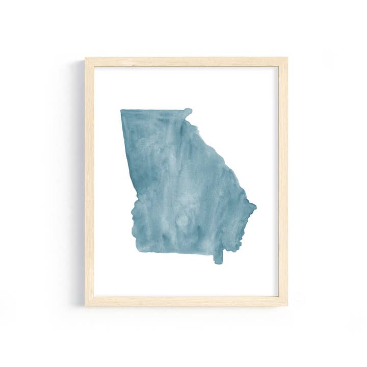 georgia watercolor print for wholesale by traveldashery
