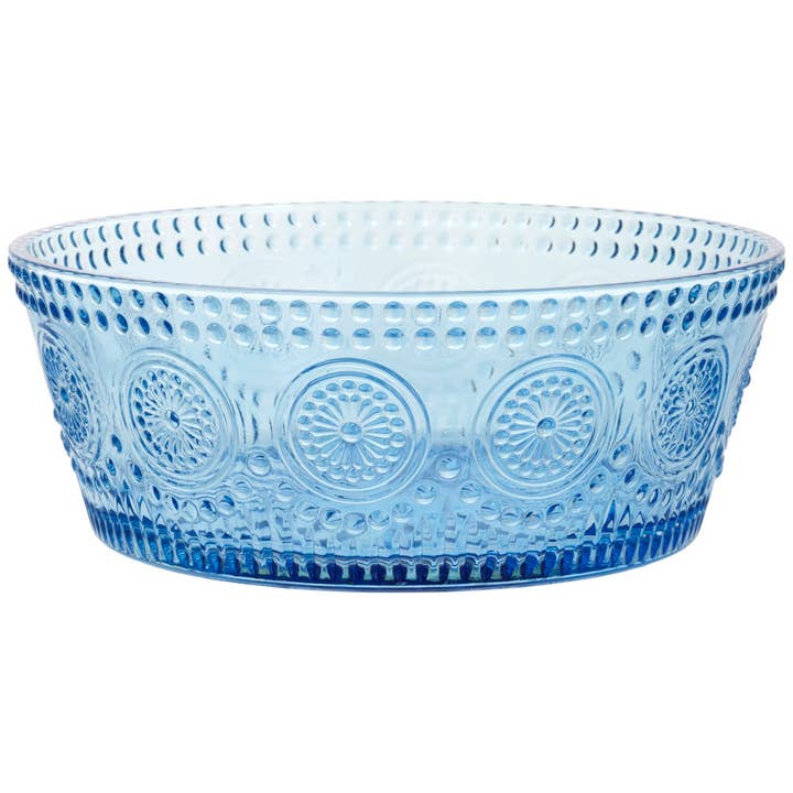 7" Dia Sky Blue Codi Glass Bowl for wholesale by Boston International