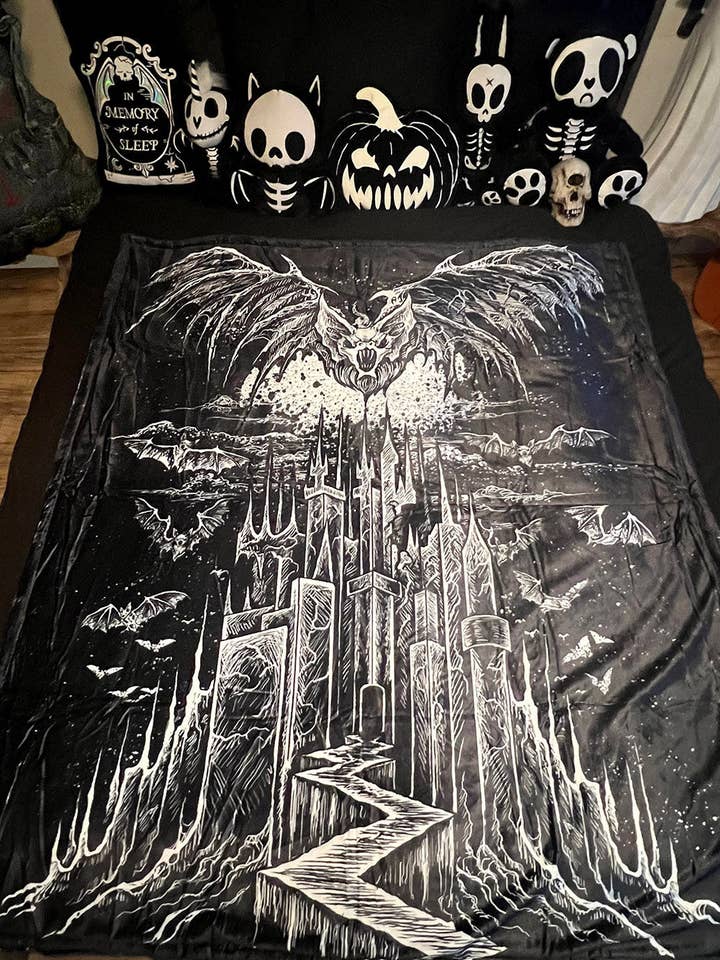 Vampire Castle Throw Blanket for wholesale by vampirefreaks