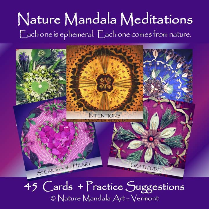 Nature Mandala Art - Wholesale Tarot Cards - Nature Mandala Meditation Oracle Deck :: 45 Flower Designs11