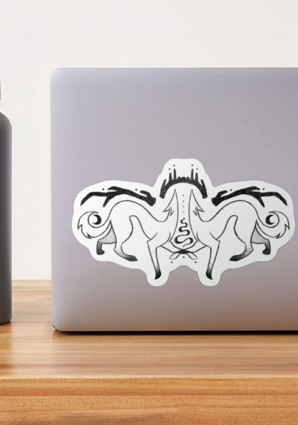 Art From Noticing - Wholesale Sticker - Twin Fox Sticker0