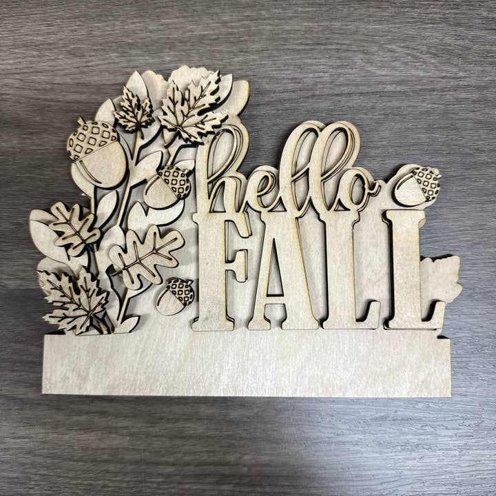 Paisley Grace Makery - Wholesale DIY craft kit - Drop In Fall 3D LASER PROJECT - P0141402