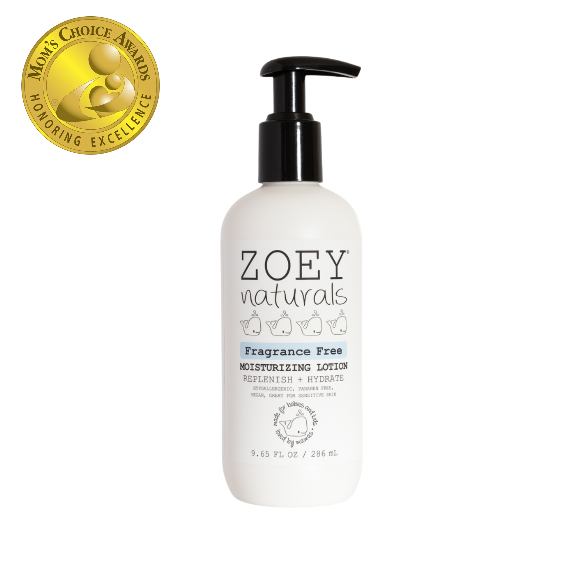 Zoey Naturals - Wholesale Body Cream/Lotion - Baby - Fragrance Free Moisturizing Lotion - 9.65oz5