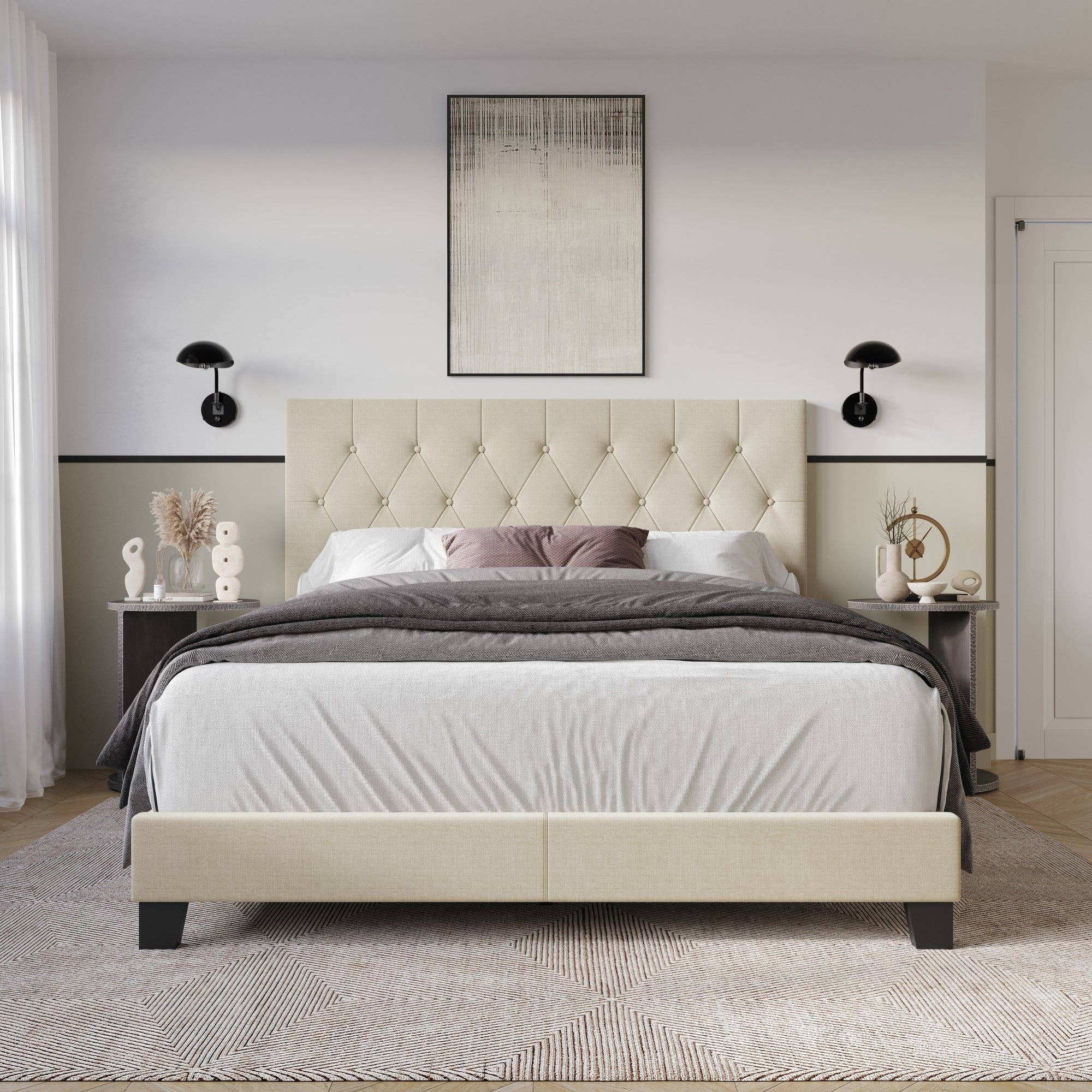 Home Design - Wholesale Bed - Dillon Tufted Upholstered Panel Bed5