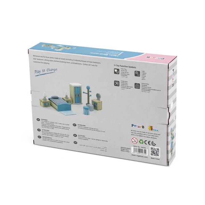 Trade Toys Limited – Kit de acessórios de boneca - Crianças por atacado – Móveis para Casinha de Bonecas - Quarto Principal7