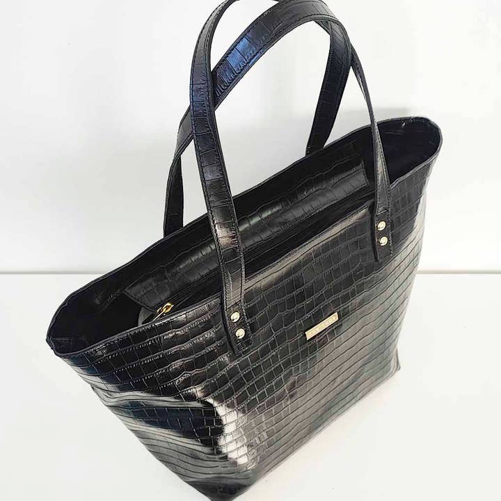 THE CODE - Wholesale Tote Bag - Women's - Maxi Shopper Arizona Black Coconut6