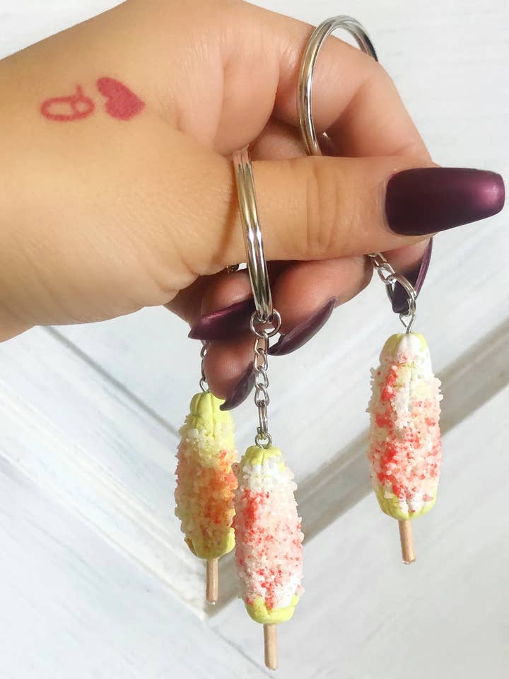 Portachiavi Elote per la vendita all'ingrosso da parte di Viva La Yum Yums