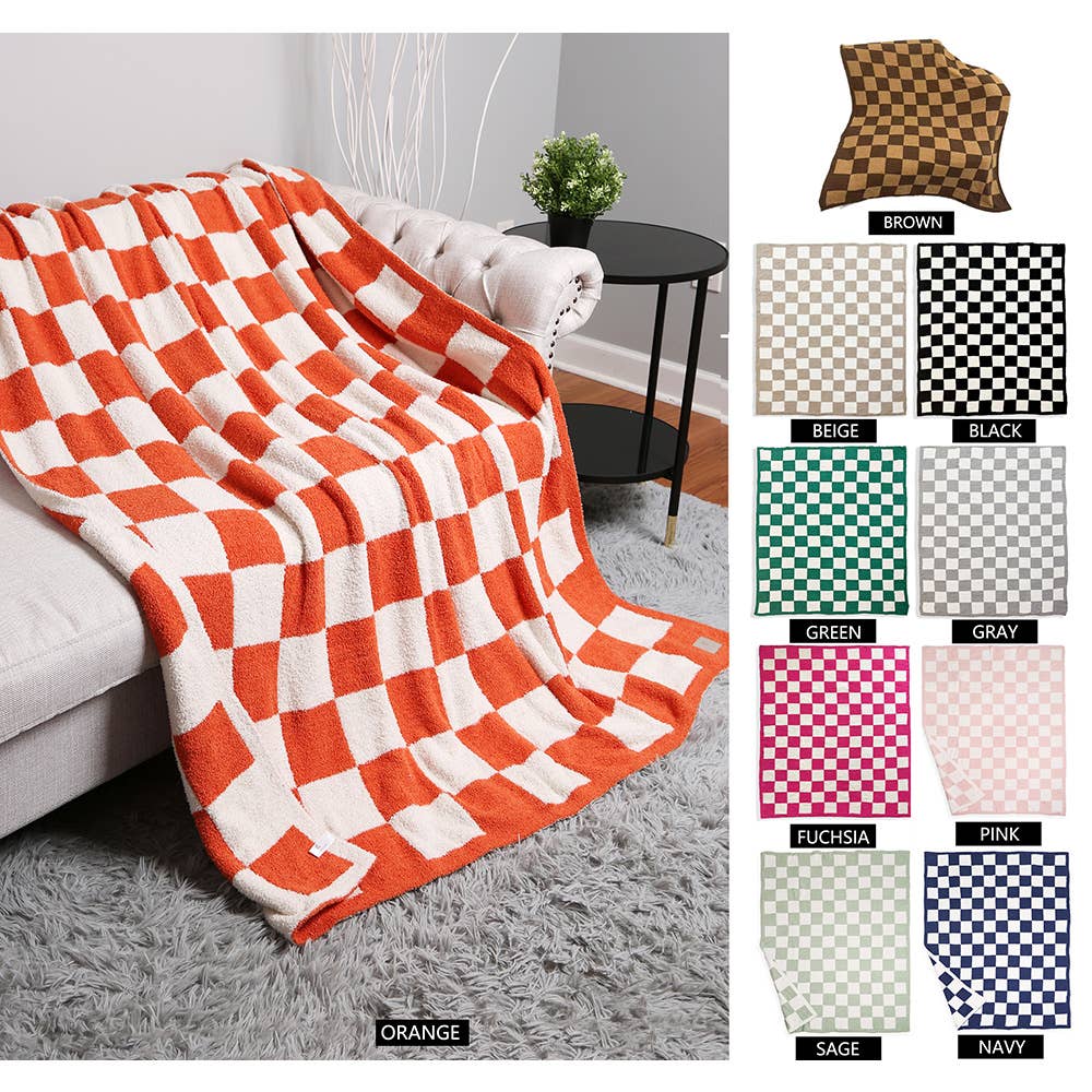 Sensibling Corp. – wholesale Throw blanket – Reversible Checkerboard Patterned Throw Blanket
35