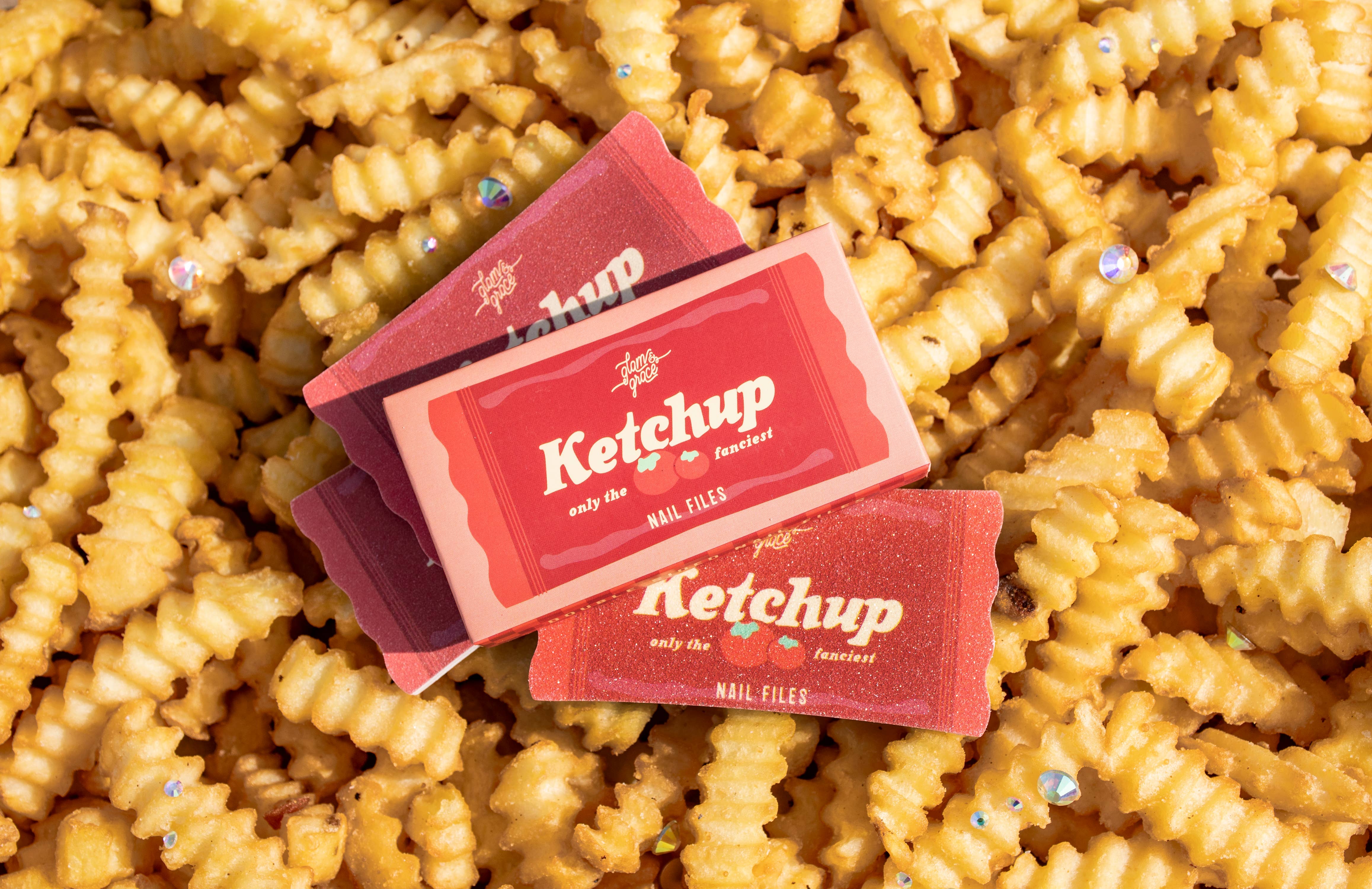 Glam & Grace - Vendita all'ingrosso Lime per unghie - Lime per unghie a forma di bustina di ketchup - Edizione limitata6