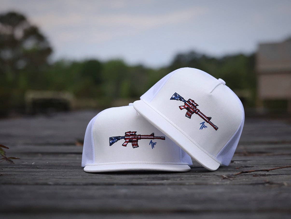 American Fetcher - Wholesale Trucker Hat - Unisex - Defender — White1