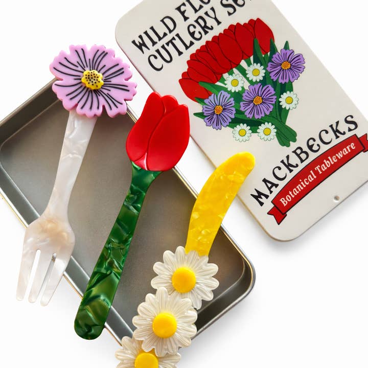 MackBecks - Wholesale Assorted Cutlery Set - Wildflower Cutlery Set2