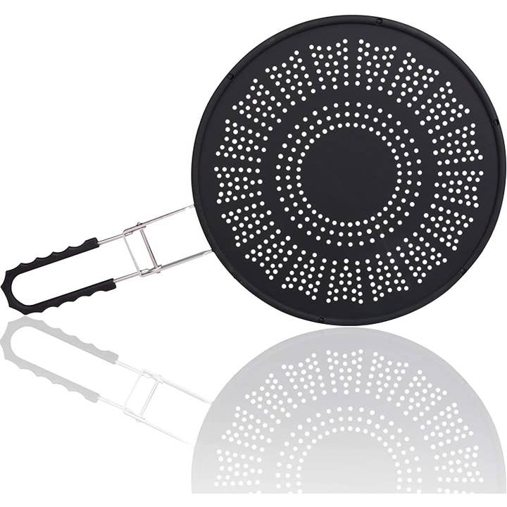 CucinaPro 11.5" Silicone Splatter Shield & Strainer for wholesale by CucinaPro