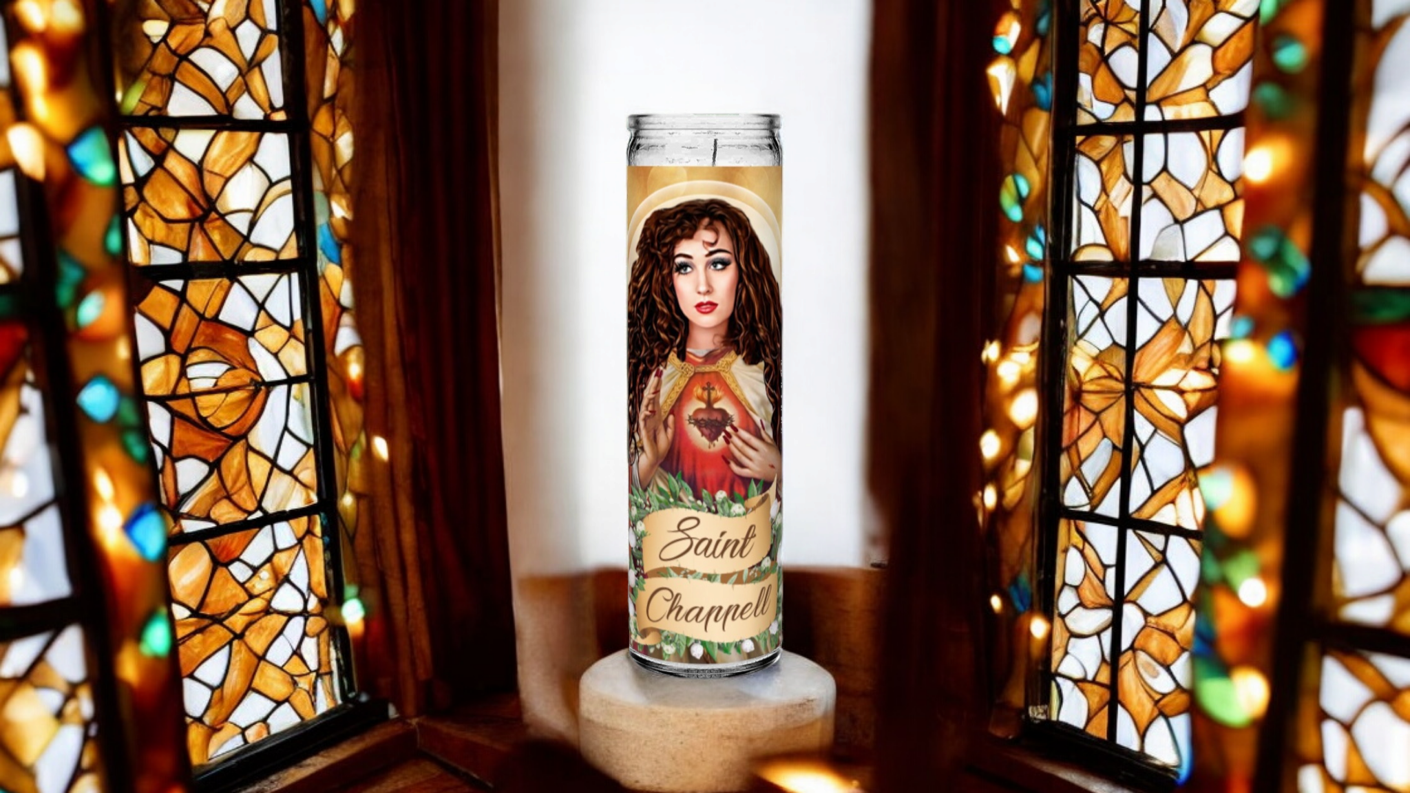 Texrah - Wholesale Votive Candle - Saint Chappell Roan Celebrity Prayer Parody Candle 1