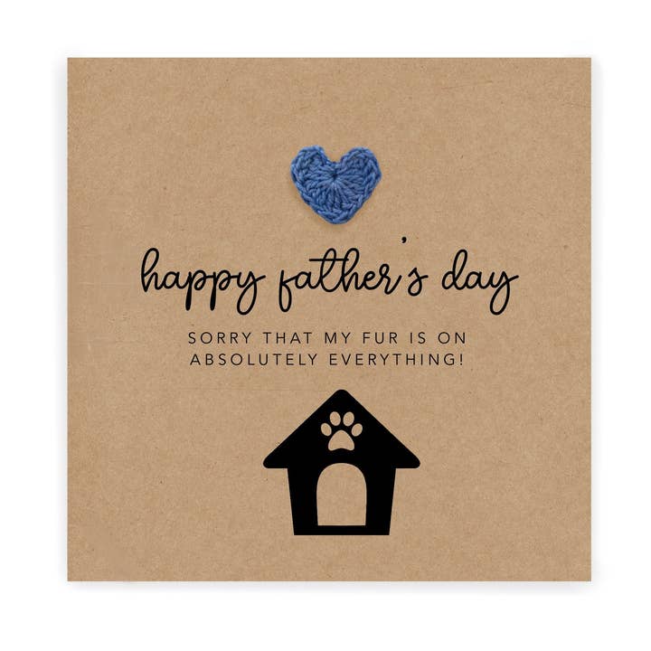 Carte de fête des pères heureuse du chien, carte pour papa chien pour la vente par Fifi's Handcrafted