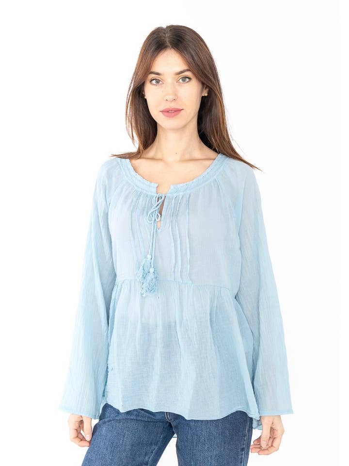 LINEN & COTTON HOUSE - Wholesale Blouse - Women's - 10074 SPRINT SUMMER CLOTHING COTTON BLOUSE14