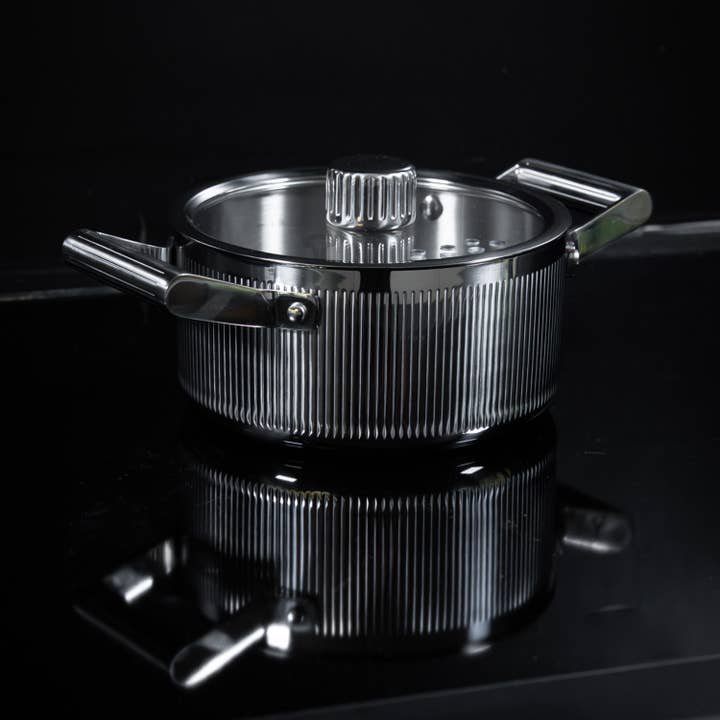 GLIMA Topf 2 L mit Deckel – 5-lagiger Stahl für den Großhandel von Vargen & Thor