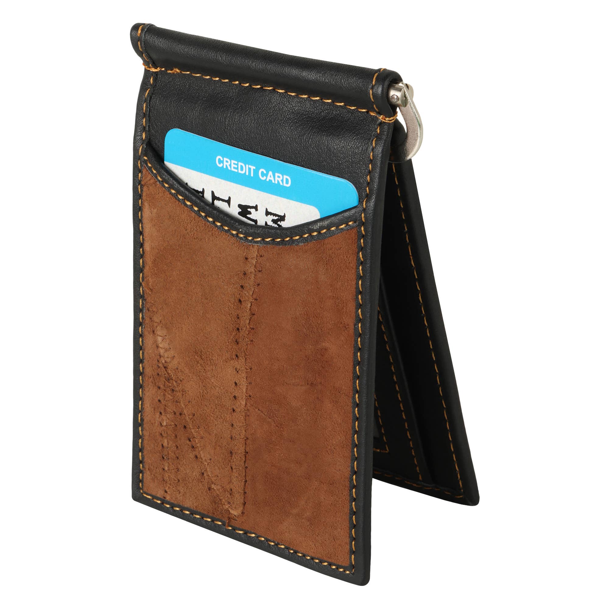 Vaan & Co. - Wholesale Wallet - Men's - Money Clip Wallet Brown0