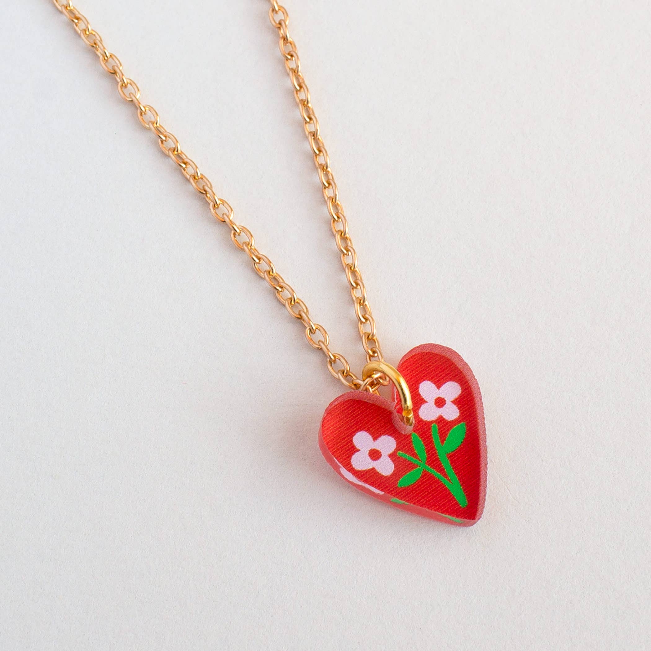Natalie Lea Owen – Handmade Jewellery & Greeting Cards - Wholesale Pendant/Charm Necklace - Heart Floral Charm Necklace | Mother's Day Gift Jewellery6