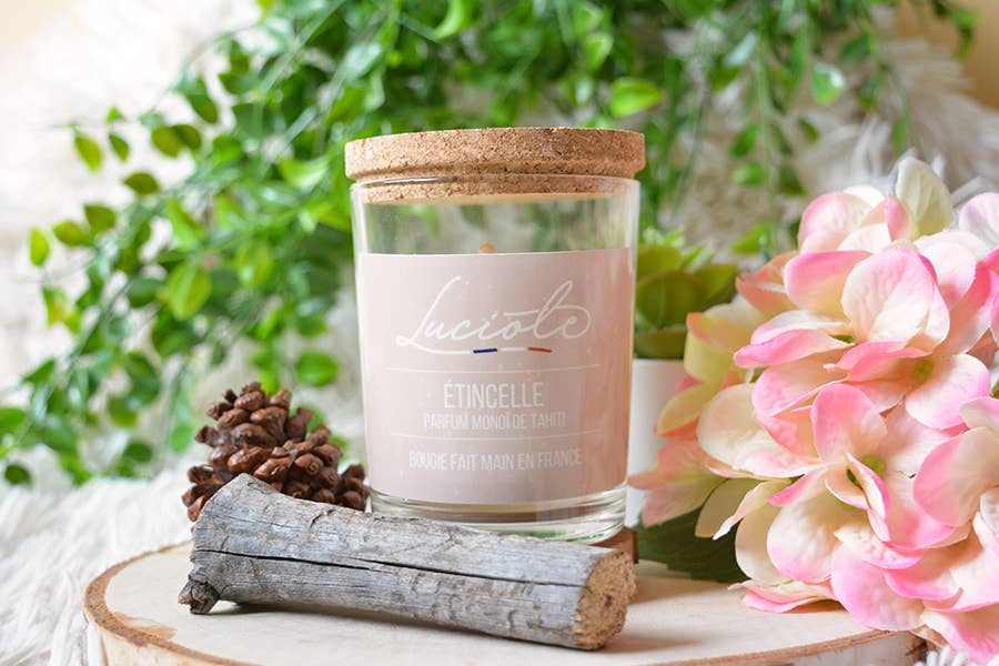 Luciole Bougie - Wholesale Jar/Filled Candle - SCENTED CANDLE SPARKLE TAHITI MONOÏ FRAGRANCE2