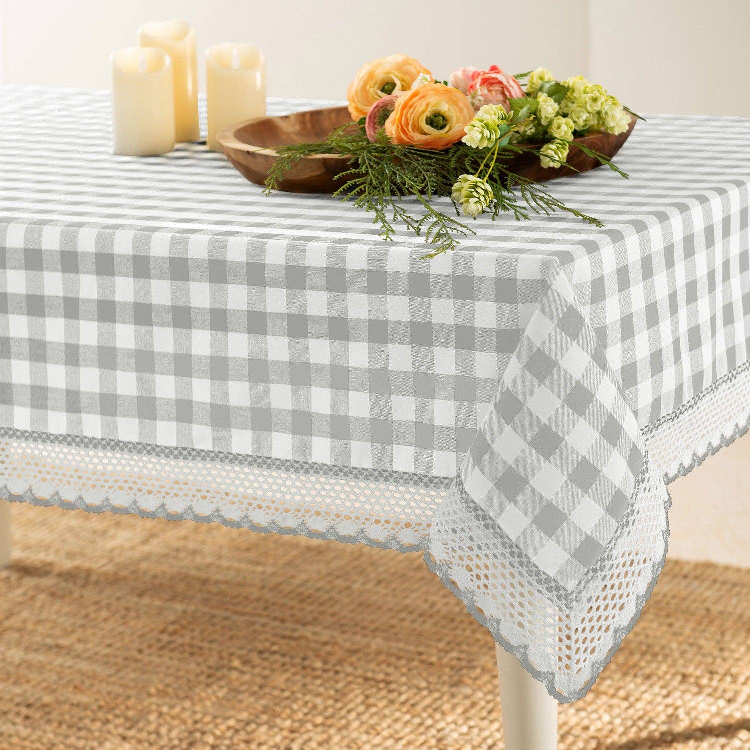 ShopBobbys - Wholesale Tablecloth - Buffalo Check Tablecloth Gingham Design, Assorted Colors and Sizes4