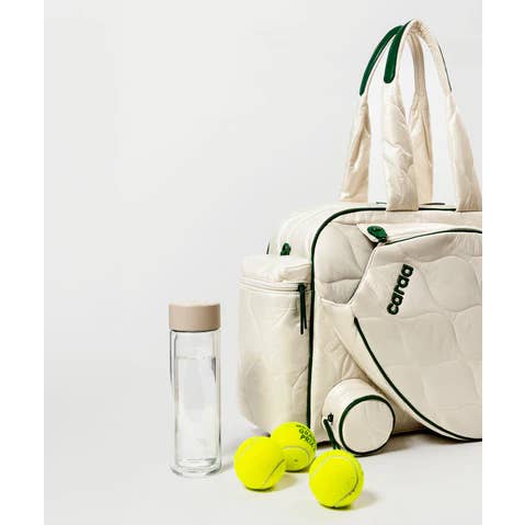 Caraa - Wholesale Sports Bag - Unisex - Tennis Quilted Duffel in Ivory10